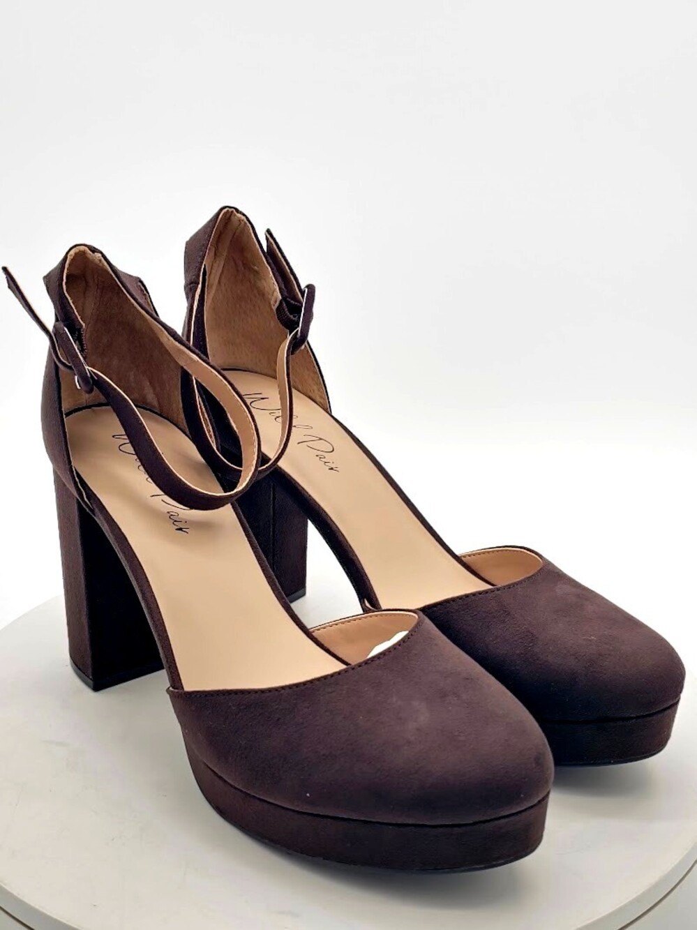 Wild Pair Birdey Rich Truffle Platform Heels Women 10 M Brown Pumps NEW